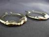 ESTATE 14K YELLOW GOLD 3D CLASSIC MILGRAIN ROMANTIC KISSING HOOP EARRINGS #24352