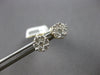 .50CT DIAMOND 14KT YELLOW GOLD CLUSTER INVISIBLE FLOWER SCREWBACK STUD EARRINGS