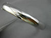 ESTATE WIDE 14KT WHITE GOLD 3D CLASSIC HANDCRAFTED 8MM BANGLE BRACELET #26198