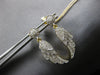 ESTATE .88CT DIAMOND 14K 2 TONE GOLD MULTI LEAF CIRCULAR HANGING EARRINGS #27881