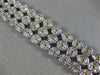 LARGE 20.24CT WHITE & FANCY YELLOW DIAMOND 18KT TWO TONE GOLD 3D TENNIS BRACELET