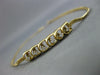 ESTATE 14KT YELLOW GOLD 3D SIX STONE FUN BRACELET