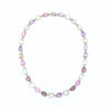 LARGE 70.29CT DIAMOND & AAA MULTI COLOR SAPPHIRE 18KT WHITE GOLD TENNIS NECKLACE