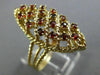 ESTATE LARGE 1.2CT AAA GARNET 14K YELLOW GOLD FILIGREE MARQUISE SHAPE RING 26254