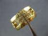 ESTATE WIDE PARENTESI BULGARI 1.0CT DIAMOND 18K YELLOW GOLD ETERNITY LOVE RING