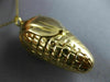 ANTIQUE LARGE 14K YELLOW GOLD CLASSIC CORN STALK HUSK PENDANT #20849