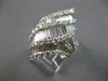 EXTRA LARGE 3.34CT DIAMOND 18KT WHITE GOLD 3D ROUND & BAGUETTE ANNIVERSARY RING