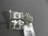 ANTIQUE SMALL .16CT DIAMOND 14KT WHITE GOLD FLORAL FOUR PETAL PAVE CLUSTER RING