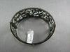 ANTIQUE FILIGREE WIDE 4.70CT DIAMOND 18KT BLACK GOLD FLORAL BANGLE ONE OF A KIND