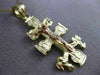 ANTIQUE 14KT YELLOW & ROSE GOLD 3D HANDCRAFTED CRUCIFIX CROSS PENDANT #24291