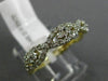 ESTATE .33CT DIAMOND 14KT YELLOW GOLD THREE STONE SEMI ETERNITY ANNIVERSARY RING