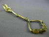 LARGE 2.7CT DIAMOND & AAA CITRINE GARNET 14K YELLOW GOLD SQUARE HANGING EARRINGS