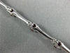 ESTATE 4.28CT DIAMOND & AAA RUBY 18KT WHITE GOLD CLASSIC JOURNEY TENNIS BRACELET