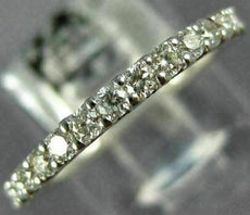 .40CT DIAMOND 18K WHITE GOLD 3D ROUND COMFORT FIT SEMI ETERNITY ANNIVERSARY RING