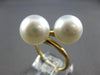 ESTATE LARGE AAA SOUTH SEA PEARL 14KT YELLOW GOLD CLASSIC CRISS CROSS LOVE RING