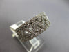 WIDE 2.55CT DIAMOND 18KT WHITE GOLD TRIANGULAR ETERNITY WEDDING ANNIVERSARY RING