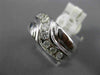 ESTATE WIDE .50CT DIAMOND 14KT WHITE GOLD 3D EIGHT STONE WAVE INFINITY MENS RING