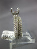 ESTATE 1.24CT DIAMOND 14K WHITE GOLD SEMI MOUNT ENGAGEMENT WEDDING BAND RING SET
