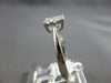 ESTATE .34CT DIAMOND 18KT WHITE GOLD 3D CLASSIC SOLITAIRE HALO ENGAGEMENT RING