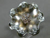 ESTATE LARGE .60CT WHITE & PINK DIAMOND 18K WHITE & PINK GOLD 3D FLOWER FUN RING