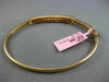 ESTATE 1.15CT DIAMOND 14KT ROSE GOLD 3D CLASSIC MULTI ROW PAVE BANGLE BRACELET
