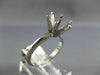 ESTATE PLATINUM CLASSIC ROUND SIX PRONG SEMI MOUNT ENGAGEMENT RING #26979