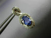 ESTATE 2.47CT DIAMOND & AAA TANZANITE 14KT WHITE GOLD PAVE SWIRL EARRINGS #15690