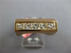 ESTATE WIDE 1.56CT DIAMOND 18KT ROSE GOLD 3D PRINCESS & OVAL MENS PINKY RING