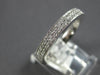 WIDE .30CT DIAMOND 14KT WHITE GOLD 2 ROW FILIGREE SEMI ETERNITY ANNIVERSARY RING