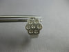 ESTATE .52CT DIAMOND 14KT WHITE GOLD FLOWER ETOILE HUGGIE FUN HANGING EARRINGS