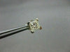 ESTATE .80CT DIAMOND 14KT WHITE GOLD PRINCESS CUT STUD EARRINGS H VVS/VS #5975