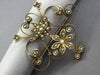 ANTIQUE VICTORIAN 14K YELLOW GOLD AAA PEARL HANDCRAFTED FILIGREE STAR PIN BROOCH