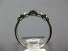 .75CT DIAMOND & SAPPHIRE 14K WHITE GOLD 3D SHARED PRONG 5 STONE ANNIVERSARY RING