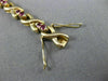 ANTIQUE WIDE 1.30 AAA RUBY 14K YELLOW GOLD 3D CLASSIC " X " LOVE BRACELET #22665