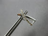 .38CT DIAMOND 14K WHITE GOLD CLASSIC CRISS CROSS X LOVE CLIP ON HANGING EARRINGS