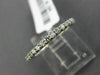 ESTATE .34CT DIAMOND 14KT WHITE GOLD 3D SEMI ETERNITY WEDDING ANNIVERSARY RING