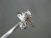 ANTIQUE WIDE .60CT DIAMOND 14KT WHITE GOLD DOUBLE HEADED FUN RING STUNNING 17259