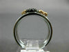 .05CT DIAMOND 14KT WHITE BLACK & ROSE GOLD 3D HEART FLOWER MULTI STACKABLE RING