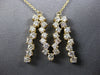 ESTATE LARGE 1.67CT DIAMOND 14KT YELLOW GOLD HANDCRAFTED M INITAL FUN NECKLACE