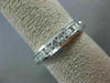 ESTATE .85CT ROUND CUT DIAMOND 14KT WHITE GOLD 3D CHANNEL ANNIVERSARY RING #4007