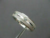 ESTATE WIDE .26CT DIAMOND 14K WHITE GOLD ETOILE ETERNITY ANNIVERSARY RING #14344