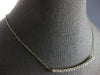 ESTATE .83CT DIAMOND 14K YELLOW GOLD 3D CLASSIC ROUND FILIGREE BAR LOVE NECKLACE