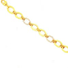 ESTATE .73CT DIAMOND 18KT 2 TONE GOLD CLASSIC OVAL BY THE YARD TENNIS BRACELET