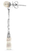 .66CT DIAMOND & AAA SOUTH SEA PEARL 18KT WHITE GOLD CHANDELIER HANGING EARRINGS