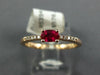 .39CT DIAMOND & AAA RUBY 14KT ROSE GOLD 3D CLASSIC OVAL & ROUND FRIENDSHIP RING