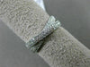 ESTATE WIDE .55CT DIAMOND 18KT WHITE GOLD 3D MULTI ROW CRISS CROSS X LOVE RING