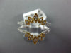 .37CT DIAMOND 14K 2 TONE GOLD 3D FILIGREE MARQUISE SHAPE INSERT ANNIVERSARY RING