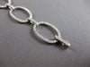 EXTRA LARGE 5.11CT DIAMOND 14KT WHITE GOLD 3D CLASSIC OPEN OVAL TENNIS BRACELET
