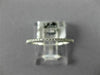 ESTATE .16CT DIAMOND 18KT WHITE GOLD 3D CLASSIC ROUND ETERNITY ANNIVERSARY RING