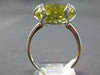 7.86CT DIAMOND & AAA LEMON QUARTZ 14K WHITE GOLD 3D TRILLION BUTTERFLY LOVE RING